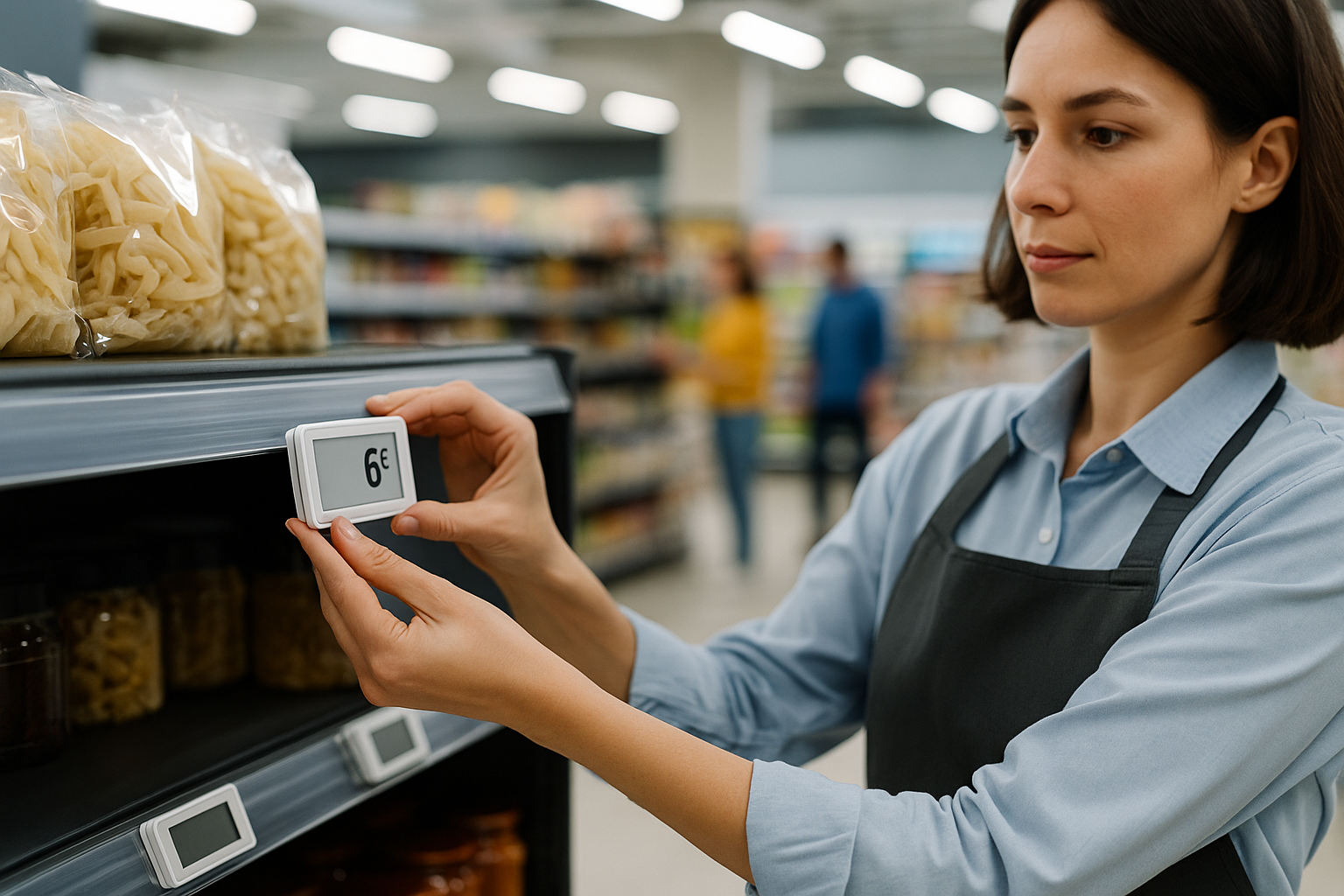 étiquette électronique de gondole